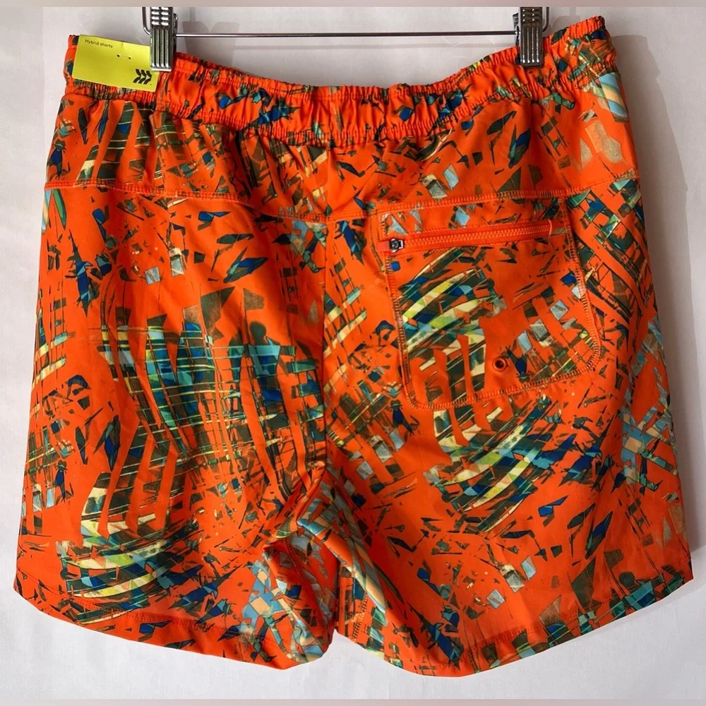 All in Motion Men's Size Large UPF‎ Hybrid Shorts Orange NEW